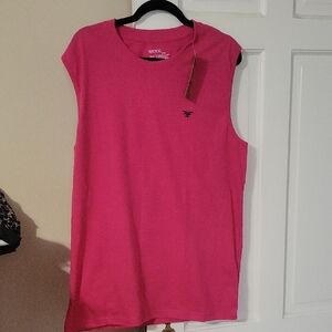 NWT Men's Vertical Sport Sleeveless Muscle Tee - Hot Pink In Size Xl